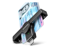 Axagon CRE-SMPC USB-C Smart card PocketReader czytnik - 1485441 - zdjęcie 1